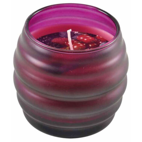 Bougie Verrine Parfumée "Opaque" 8cm Fruits Rouges