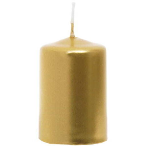 Bougie votive dorée 6 cm