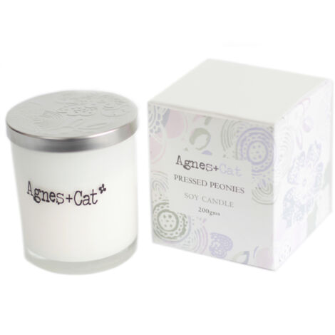 Bougie Votive - Pivoine Pressée- Vendu par 1