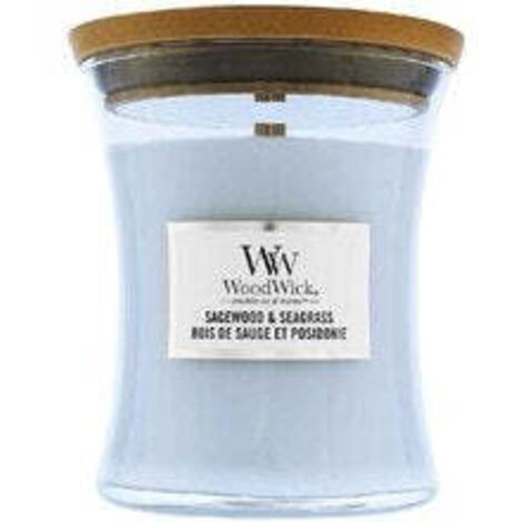 Bougie WoodWick Bois de sauge et jonc de mer 275 g