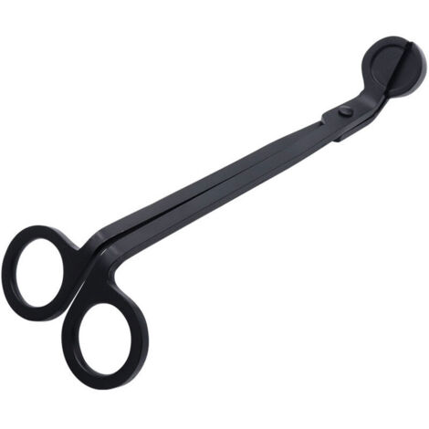 Bougie,Coupe-mèche pour bougie - Coupe-mèche - Ciseaux de mèche - Pour les amateurs de bougies parfumées - Mèche en acier inoxydable - Accessoire pour bougie - Coupe-ciseaux - noir