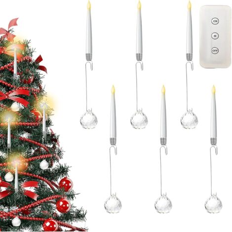 Bougies À Pinces Pour Sapins De Noël - Bougies LED Sans Flamme Alimentées