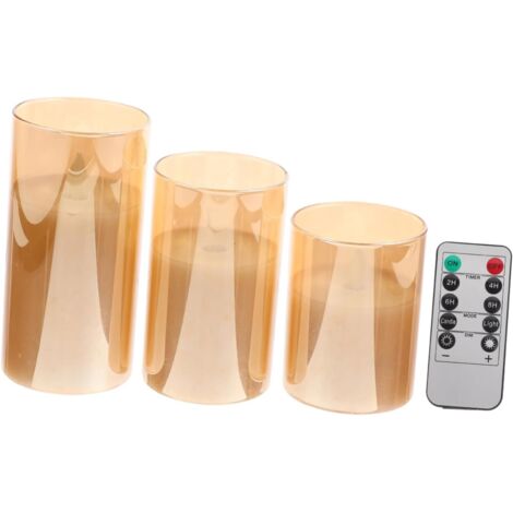 Bougies Chauffe - Plat LED Décoratives Lot De 3 Pièces Non Incluses Idéales
