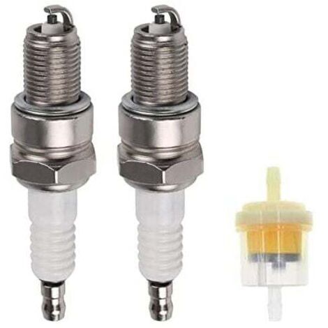 Bougies d'allumage à borne solide pour divers moteurs Honda, parfaites pour tondeuses à gazon et motoculteurs, incluant un filtre à carburant.