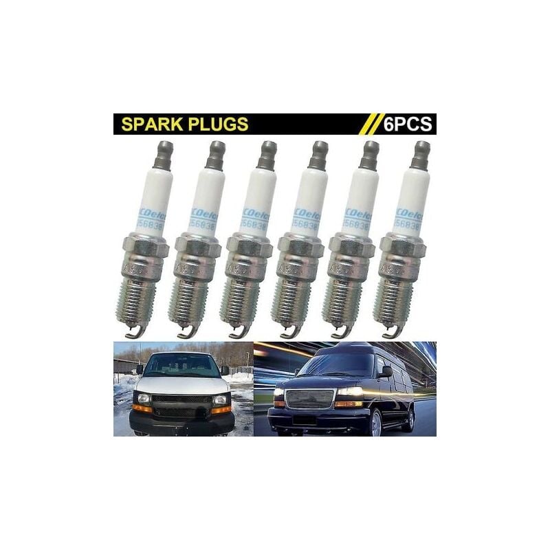 Bougies d'allumage Iridium pour Acdelco 41-101 12568387, 6 pièces