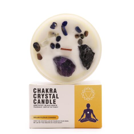 Bougies en cristal Chakra - Chakra du plexus solaire- Vendu par 1