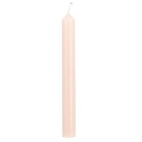 BOUGIES LA FRANCAISE - Bougie droite diamètre 22mm hauteur 200mm rose pastel