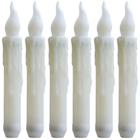 Bougies LED sans flammes avec baguette contrôle - 12 pièces - Éclairage flottant pour décoration et ambiance romantique - Candelabre flottant électrique