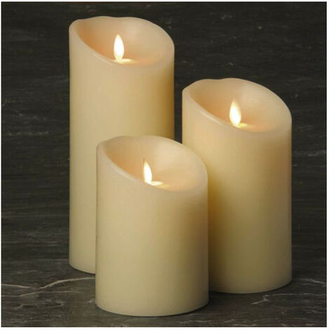 Bougies Leds D10x20cm