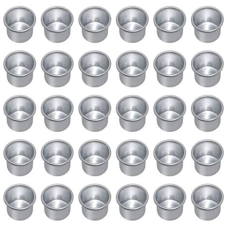 Bougies pour Bougies Coniques, Bougeoirs, Bougies Chauffe-Plat, Bougies de Table à InséRer, Bougeoirs 30Pcs Argent