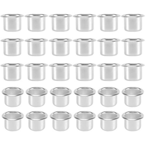 Bougies pour Coniques, Bougeoirs, Chauffe-Plat, de Table à InséRer, Bougeoirs 30Pcs Argent
