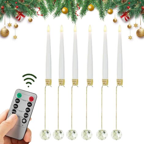 Bougies Pour Sapin De Noël Avec Télécommande - Bougies Électriques avec