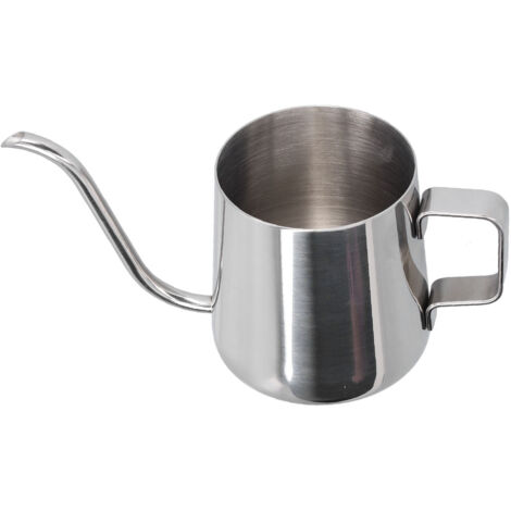 Bouilloire à café en acier inoxydable 250ml avec bec verseur col de cygne, idéale pour la maison et le bureau