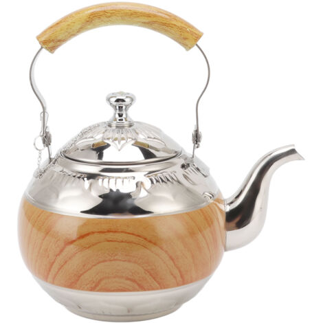 Bouilloire à thé en acier inoxydable 1L, résistante à la corrosion, idéale pour café et thé