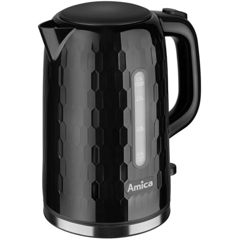 Bouilloire Amica KM 3010 Plastique noir 2200 W 1.7 L - Marque : Amica - - EAN : 5906006939885