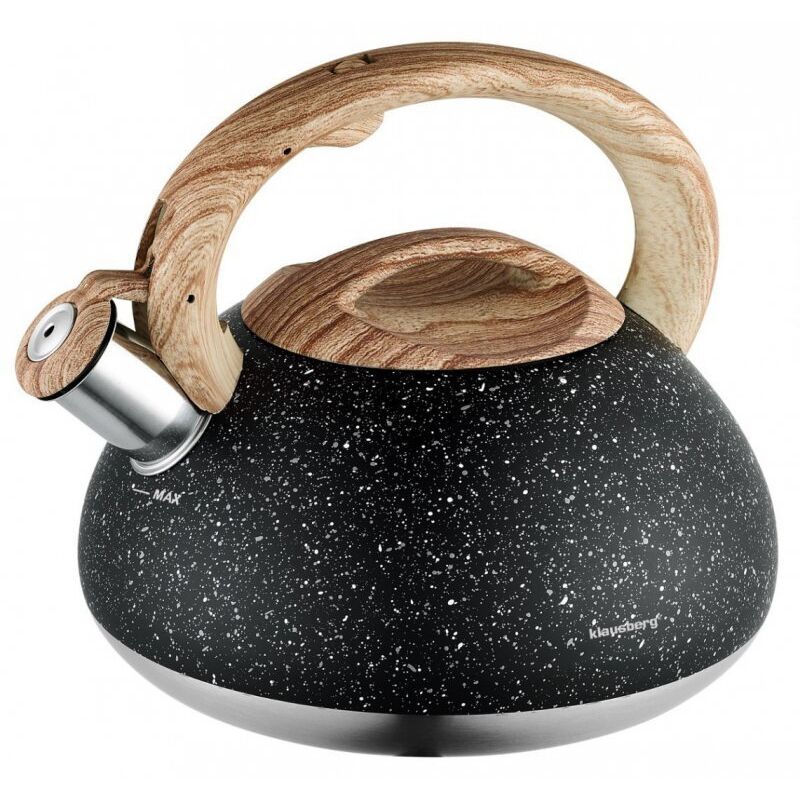 Bouilloire Avec Sifflet 2,7 L Klausberg Kb-7282 Bois Granit
