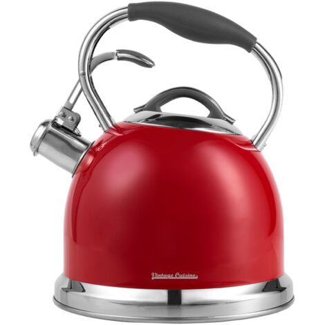 Bouilloire Cuisine Vintage avec sifflet 2,4 l