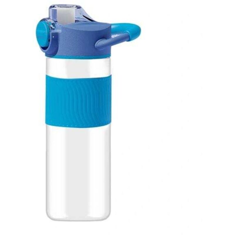 Bouilloire de sport - étanche et sans BPA - paille interne bleue