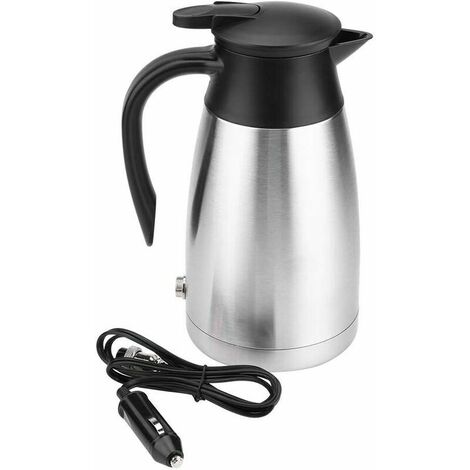 Spardar Bouilloire Électrique ​de Chauffage de Voyage, Bouilloire DC12V  pour Voiture Isolation sous Vide double Paroi Voiture Tasse d'eau Chaude en