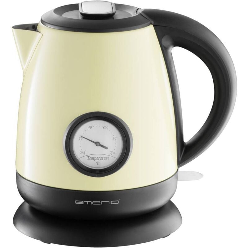 WK-109795.2 Bouilloire sans fil noir, jaune Contenance: 1 l - Emerio