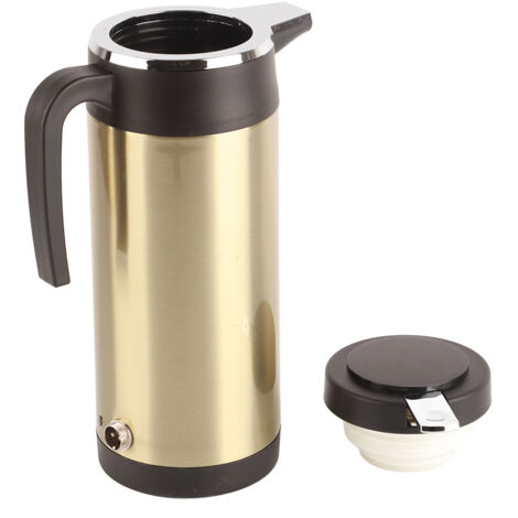 Bouilloire électrique 12V 1200ML en acier inoxydable pour voiture - Thermos chauffant de voyage