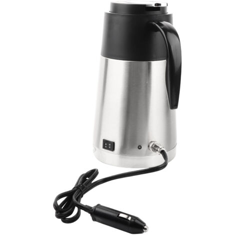 Bouilloire électrique 12V 1300ml en acier inox pour voiture et voyage