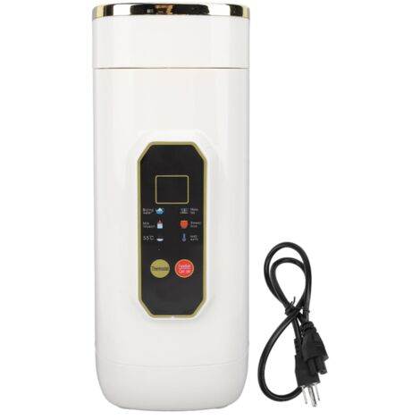 Bouilloire électrique 650 ml, acier inoxydable, blanche