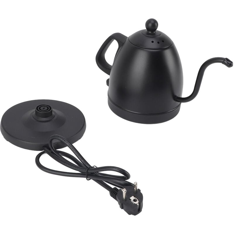 Eosnow - Bouilloire électrique à col de cygne 800 ml 1000 w, chauffage rapide, en acier inoxydable 304, pour la maison, le thé et le café, prise ue