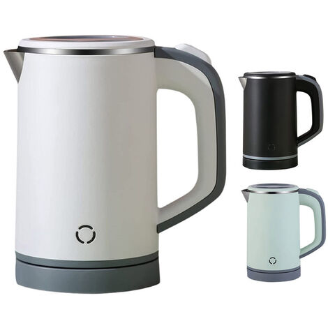 Bouilloire électrique à contrle de température, bouilloire Portable à ébullition rapide, couvercle amovible pour les étudiants en dortoir, à gaz,Uk standard,WHITE