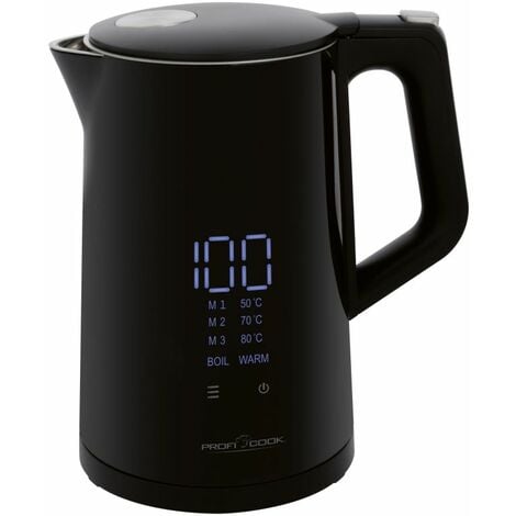 PROFICOOK Profi Cook PC-WKS 1243 Bouilloire noir Contenance: 1.7 l