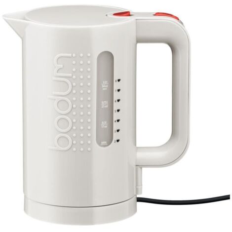 Bouilloire électrique - BODUM - BISTRO - 1300 W - 1 L - Socle 360° - Blanc