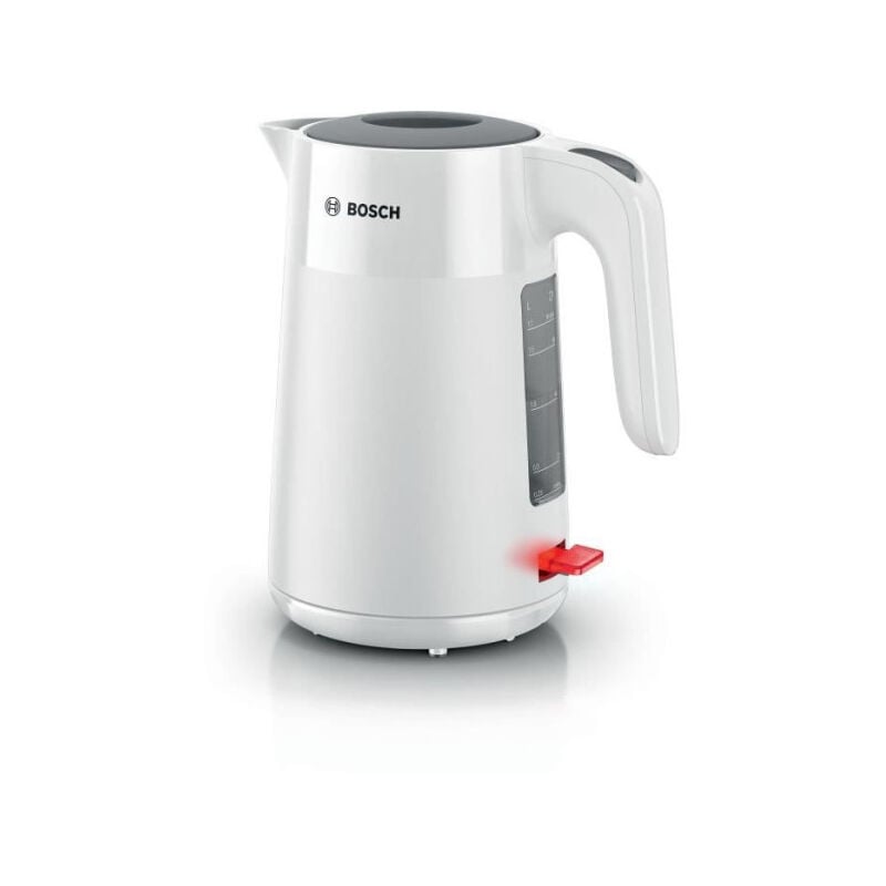 Bosch - Bouilloire Electrique TWK2M161 MyMoment - Blanche Mate - indicateur de tasses - niveau d'eau visible