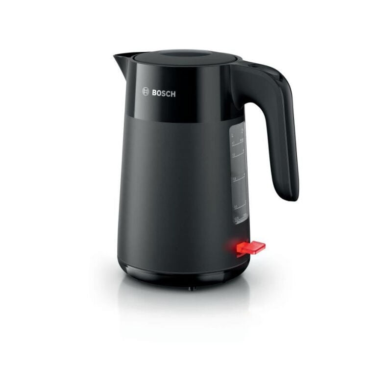 Bosch - Bouilloire Electrique TWK2M163 MyMoment - Noire Mate - indicateur de tasses - niveau d'eau visible au niveau de la poignée