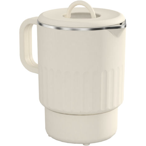 Bouilloire électrique, bouilloire pliable, gourde de voyage, réchaud électrique, tasse à eau, 1000 ml, acier inoxydable 304