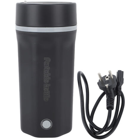 Bouilloire électrique de voyage 300W 500ml, en acier inoxydable 304, automatique et compacte pour café, thé, lait. Idéale pour les déplacements, avec prise UE 220V 50Hz.
