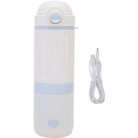 Bouilloire électrique de voyage Portable et Rechargeable en acier inoxydable 316, tasse chauffante pour voiture, bouteille d'eau à ébullition rapide de 500ML