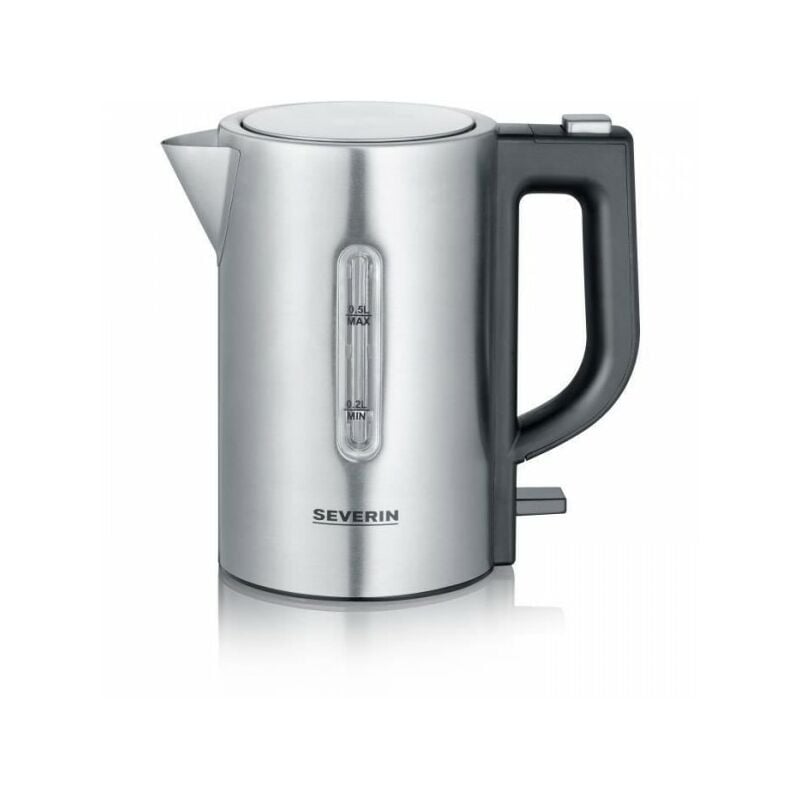 Bouilloire Electrique de voyage Severin WK3647 - 0,5 l - 1100 w - Inox et noir
