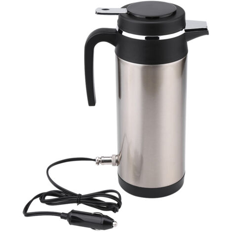 Bouilloire électrique en acier inoxydable 1200ML 12V  Thermos de voyage, bouteille d'eau chauffante