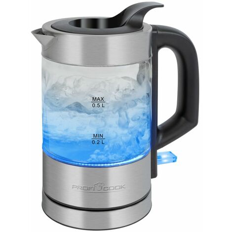 Bouilloire électrique en verre 0,5L Proficook PC-WKS1228G