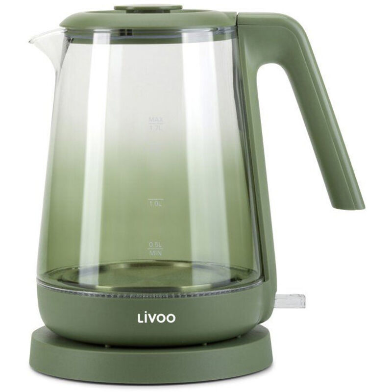 LIVOO Bouilloire -  - DOD216V - 2200 W - 17 L - Verre / Vert