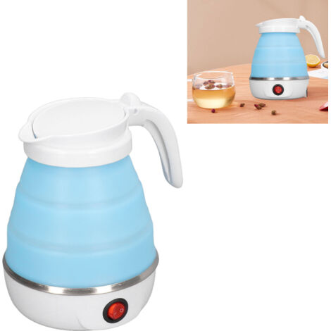 Bouilloire Électrique Folding Kettle Folding 400W 0.6L - Silicone & 304 Stainless Steel - Folding Size 160x120x100mm - Expansible pour Voyage et Café