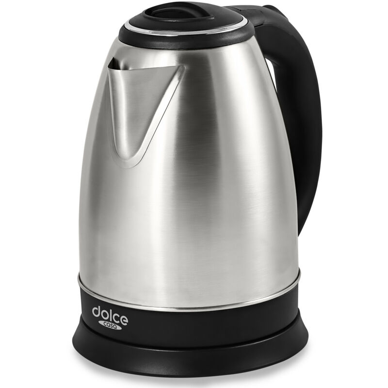 DOLCE CASA Bouilloire Electrique Inox 1.8L -  DC-BL-1-8L-INOX - 1500W Protection anti-surchauffe Arr&ecirc;t auto. &agrave; &eacute;bullition 