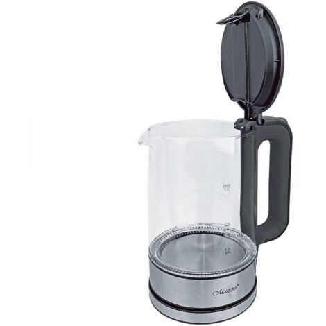 Bouilloire électrique Maestro MR053 1,7 L 2200 W Noir, Transparent