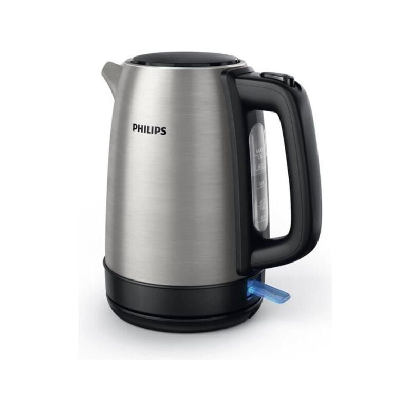 Philips - Bouilloire Electrique Daily Collection - HD9350/90 - 1,7L - Métal - Couvercle Amovible - Filtre en Nylon Amovible