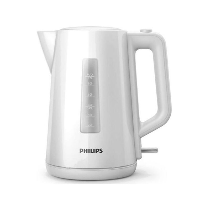 Philips - Bouilloire Electrique Daily HD9318/00 - 1,7L - Couvercle a ressort - Tamis filtre calcaire - Blanche