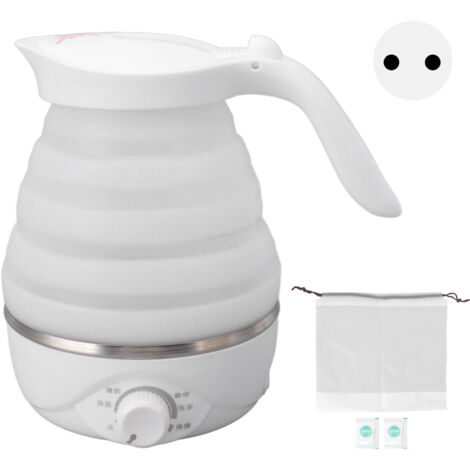 Bouilloire Électrique Pliable Voyage 0.7L Mini Chauffe-Eau Silicone Portable 220V EU