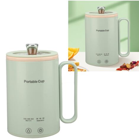 Bouilloire Électrique Portable 300W Auto-Off Mini avec Protection Anti-Sèche Bouilloir Voyage Café Thé Matériau 304 Inox ABS Silicone Couvercle 3 Températures