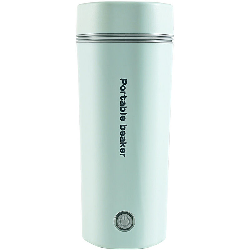 Bouilloire électrique portable pour eau bouillante 350 ml Bécher de voyage Bouilloire à thé Chaudière à eau chaude en acier inoxydable Arrêt