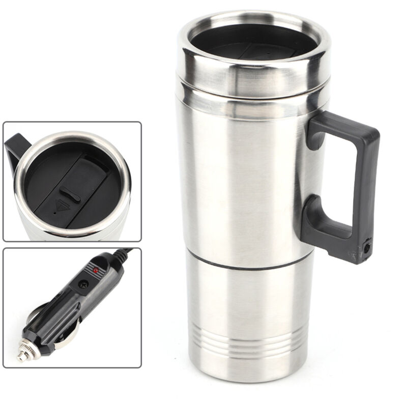 Bouilloire Electrique pour Voiture Tasse Chauffante pour Café Thé 12V 350ML+150ML- Trimec