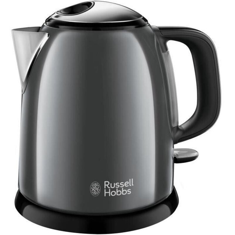 Bouilloire Electrique RUSSELL HOBBS 24993-70 Compacte Colours Plus Capacité 1 L Filtre Anti-Calcaire Amovible Lavable - Gris
